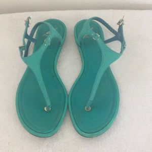 Brian Atwood  turquoise sandal
